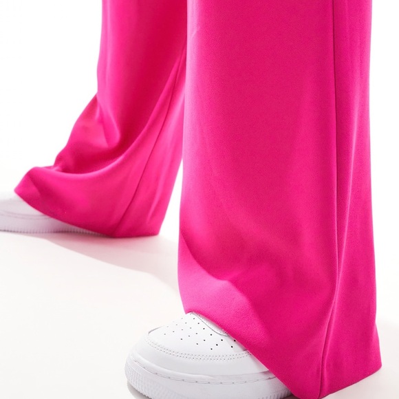 ASOS River Island Wide Leg Trousers in Hot Pink Size 10 - Picture 5 of 16